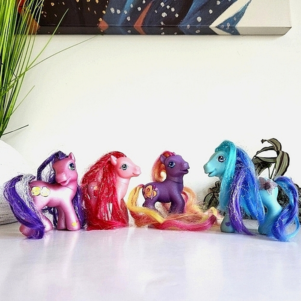 RARE Vintage Hasbro Lot of 4 My Little Pony Toys 2002- 2006 Collection G3